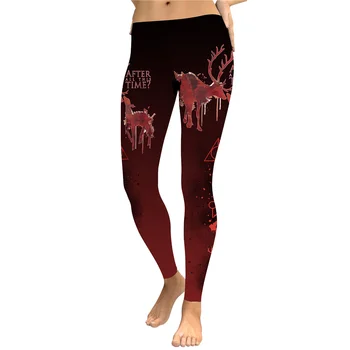 

NEW Arrival Deathly Hallows Women leggings Red Leggins Printed legging for Woman pants