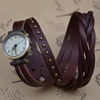 shsby New Roma vintage cowhide spirally wound watchband roman numerals Weave braid watch women Leather strap watches ► Photo 3/6