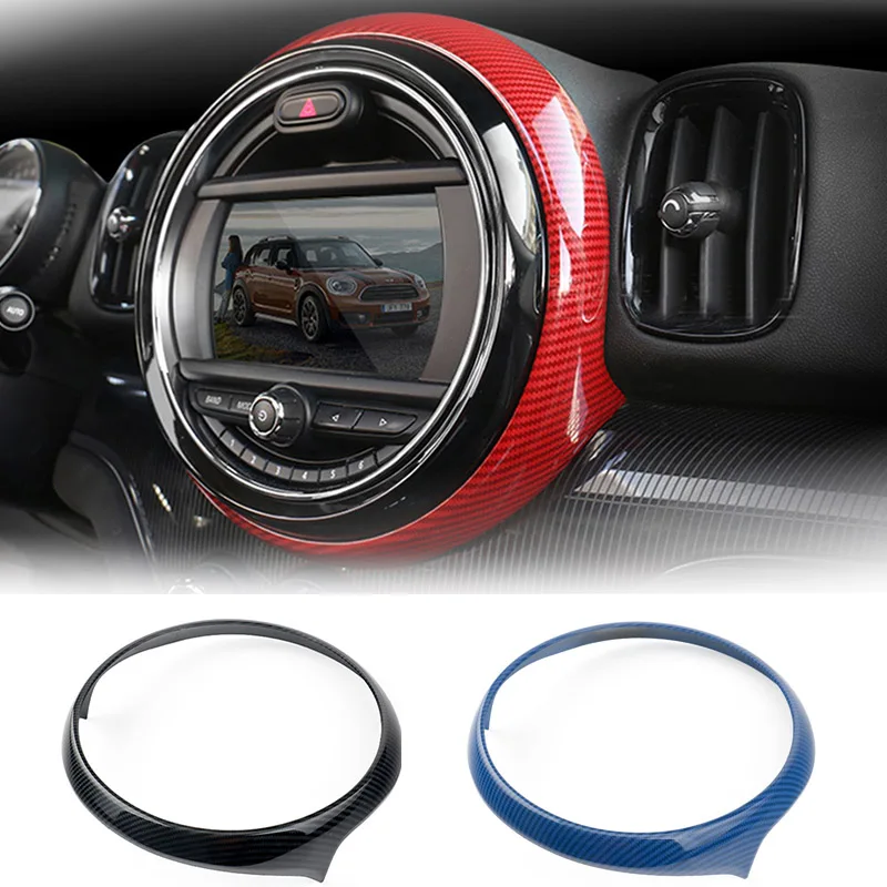 Carbon Fiber car accessories interior Instrument Central Control Panel Cover Housing Trim Frame Decoration For MINI Cooper Count |