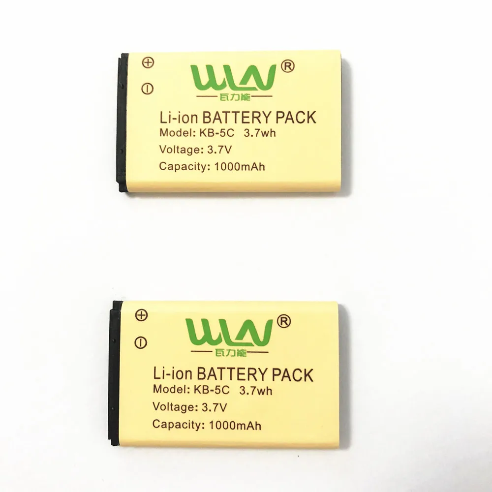 

Original KB-5C Battery for WLN KD-C1 KD-C2 Mini Walkie Talkie UHF Radtel RT-10 Zastone X6 Retevis RT22 Battery 3.7V 1500 mAh