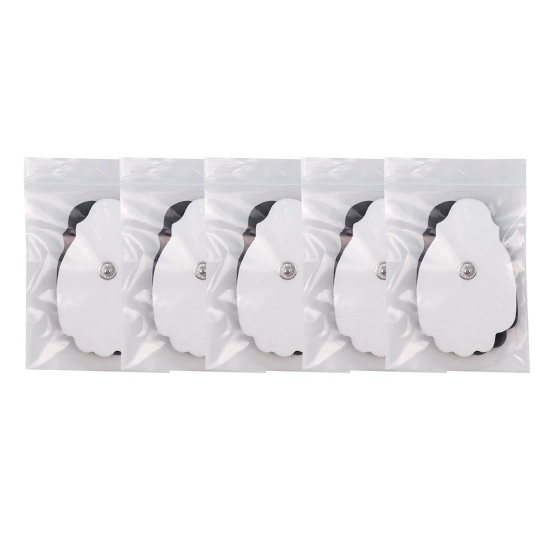 

10Pcs Reusable Self Adhesive Gel Electrode Pads For Digital Tens Physiotherapy EMS Nerve Muscle Stimulator Body Massager