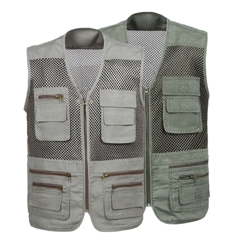 Fast Dry Fishing Vest Breathable Outdoor Multi Pocket Jacket