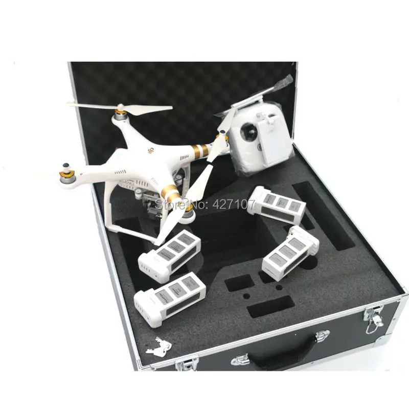 DJI Phantom 4 Or DJI Phantom 3 Professional/Advanced Hard Case With Prop Guard DJI Phantom 4 Or DJI Phantom 3 Professional/Advanced Hard Case With Prop Guard