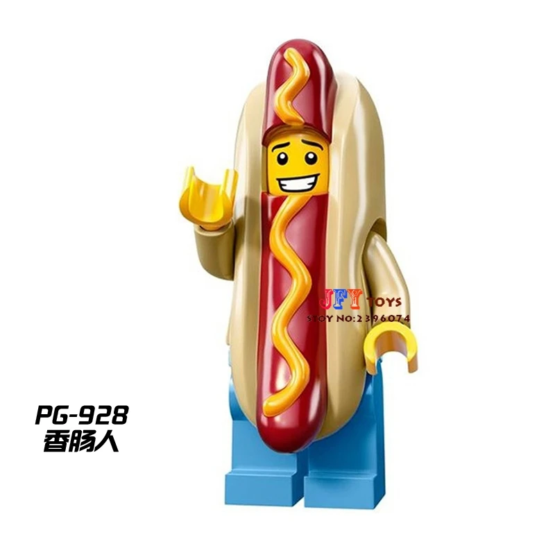 

Single Sale star wars superhero Hot Dog Man collectable building blocks model bricks toys for children brinquedos menino
