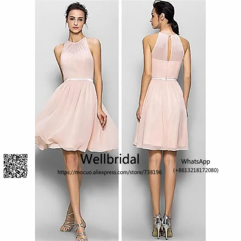 Blush pink bridesmaid dresses, short bridesmaid dresses, inexpensive bridesmaid dresses, custom bridesmaid dresses