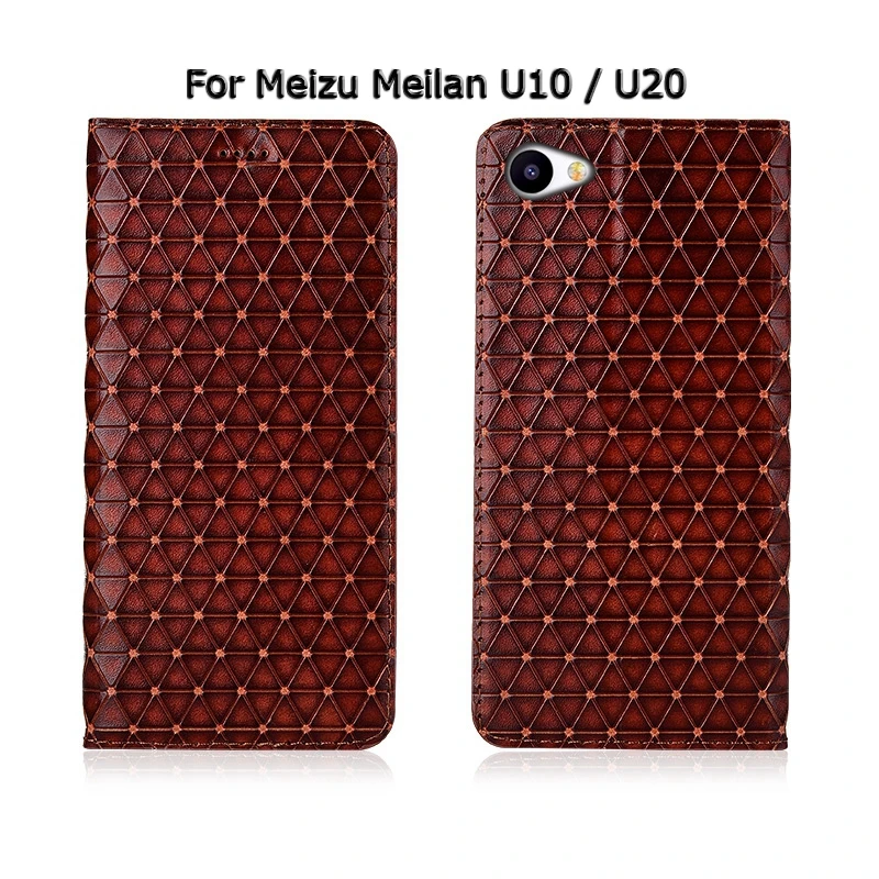 Верх из натуральной кожи чехол для телефона Meizu Meilan Note U10 U20 Флип держатель с магнитным креплением для карт чехол для телефона