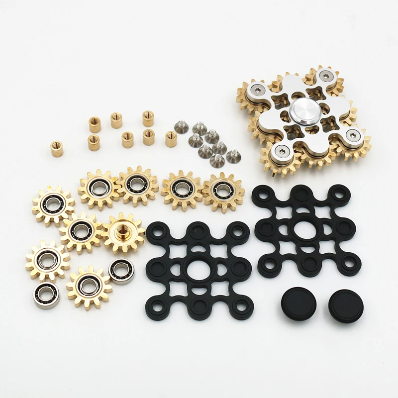 Tri-Spinner ручной Спиннер 9 связь duivel niveau Grappige Metalen EDC ручной Спиннер Voor Autisme ADHD анти стресс для непосед игрушки
