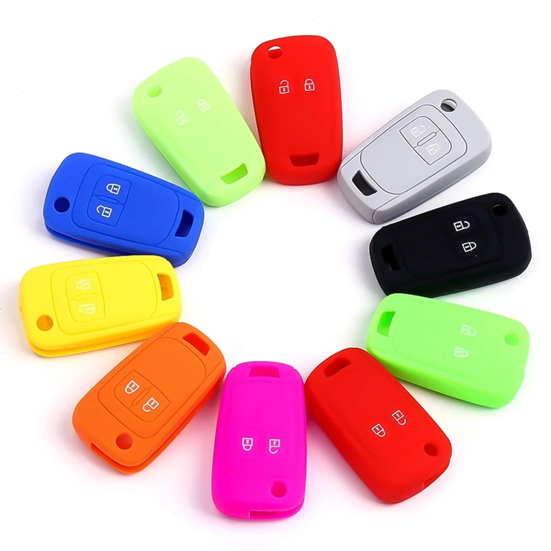 

2 Button Silicone Car Remote Key Fob Shell Cover Case For Opel Astra J Corsa D Zafira C Mokka Insignia Cascada Adam Meriva