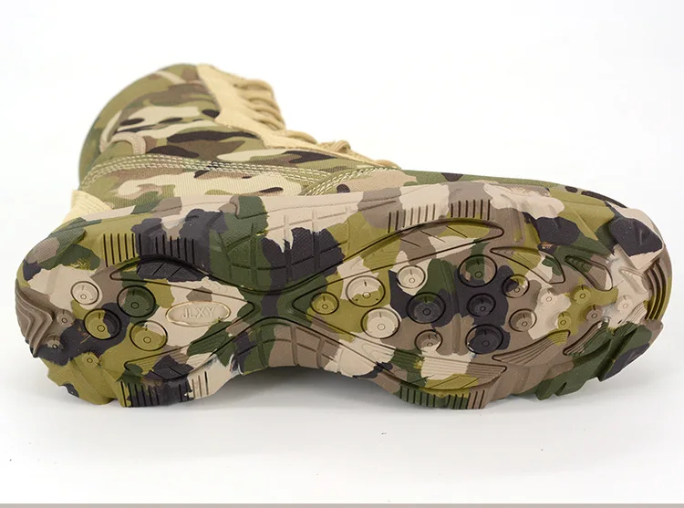 XEK/мужские военные тактические ботинки; сезон осень-зима; водонепроницаемые кожаные армейский ботинки; Безопасная рабочая обувь для пустыни; армейские ботильоны; wyq08