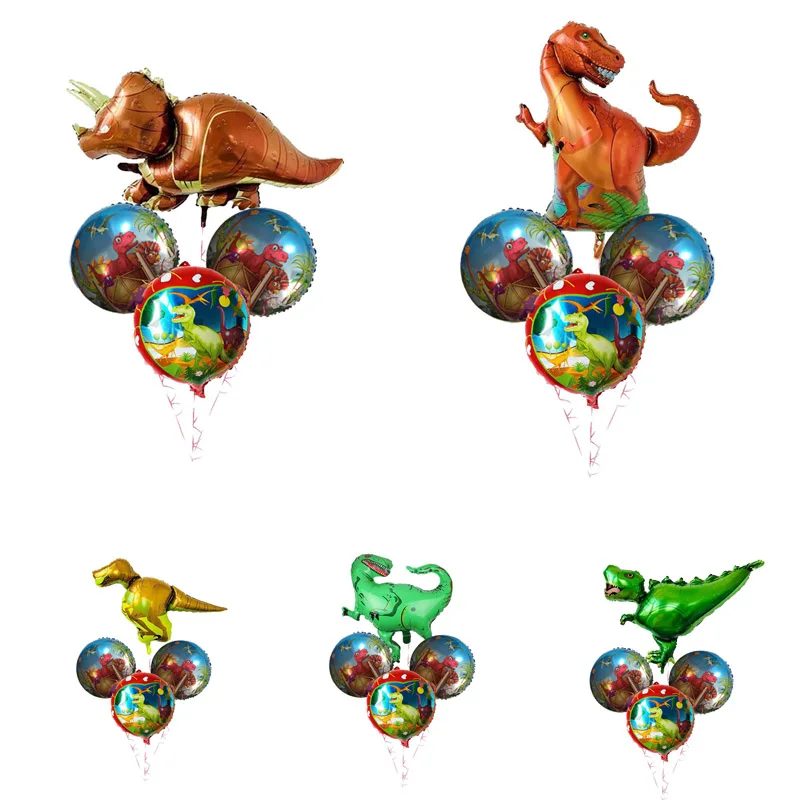 

Dinosaur Foil Balloons 4pcs/set Big Dragon Helium Globos Jurassic World Animal Ballon Dinosaur Party Supplies Kids Birthday Gif