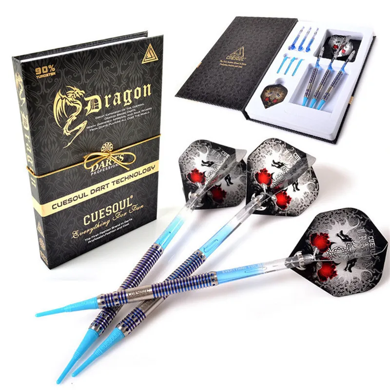 

14.5cm 20g CUESOUL Professional 90% Tungsten Electronic Dart Barrel For Soft Tip Darts 3 Colors Professional Dartboard Games
