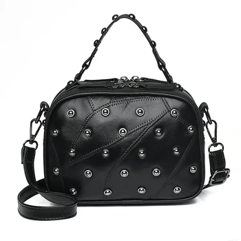 

High Quality PU Leather Women Crossbody Messenger Bags for Women 2019 Ladies Tote Shoulder Bags Female Double Zippers Handbag