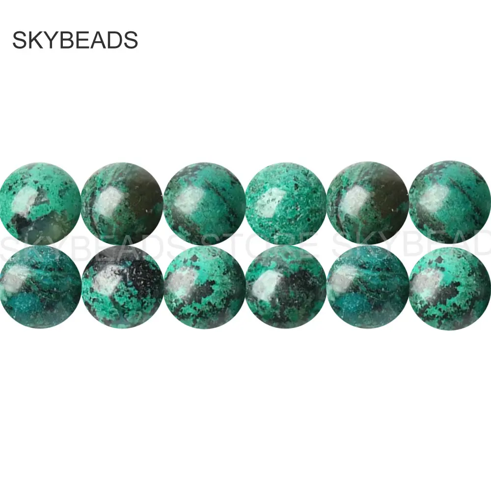 High Quality Undyed Natural Eilat Phoenix Healing Gemstone 6 8 10mm