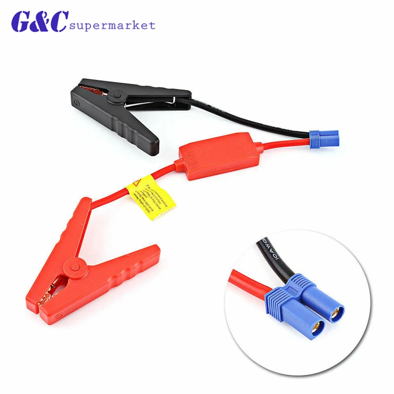 

NEW 12V Car Jump Starter Emergency Jumper Cable Clamp Auto Engine Booster Storage Battery EC5 For Universal accessories