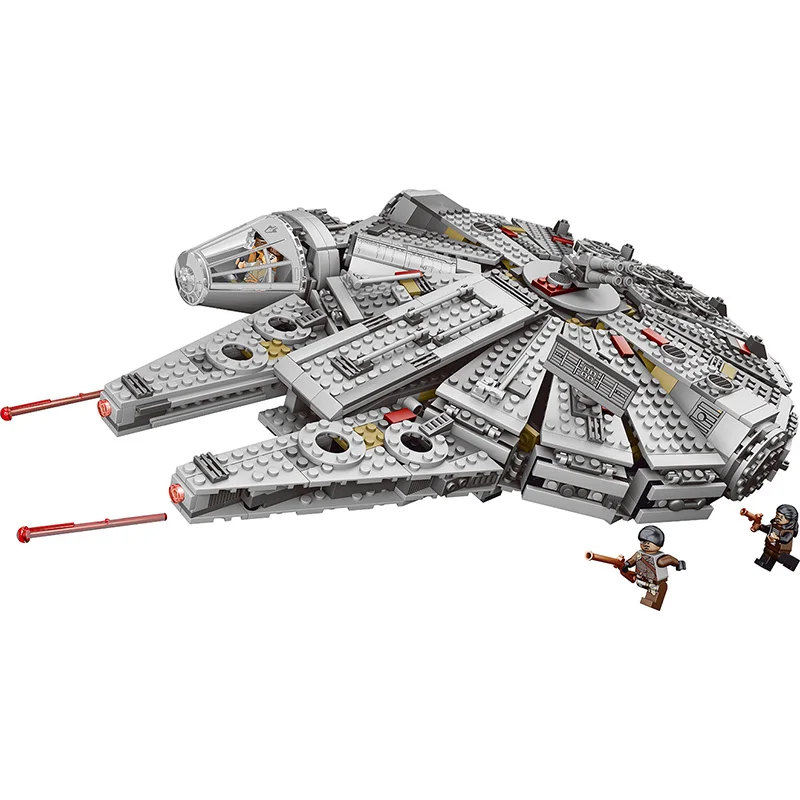 

1381pcs Star Wars Series 79211 Compatible LegoINGLYS Millennium Falcon Figures Model Building Blocks Toys For Children gifts