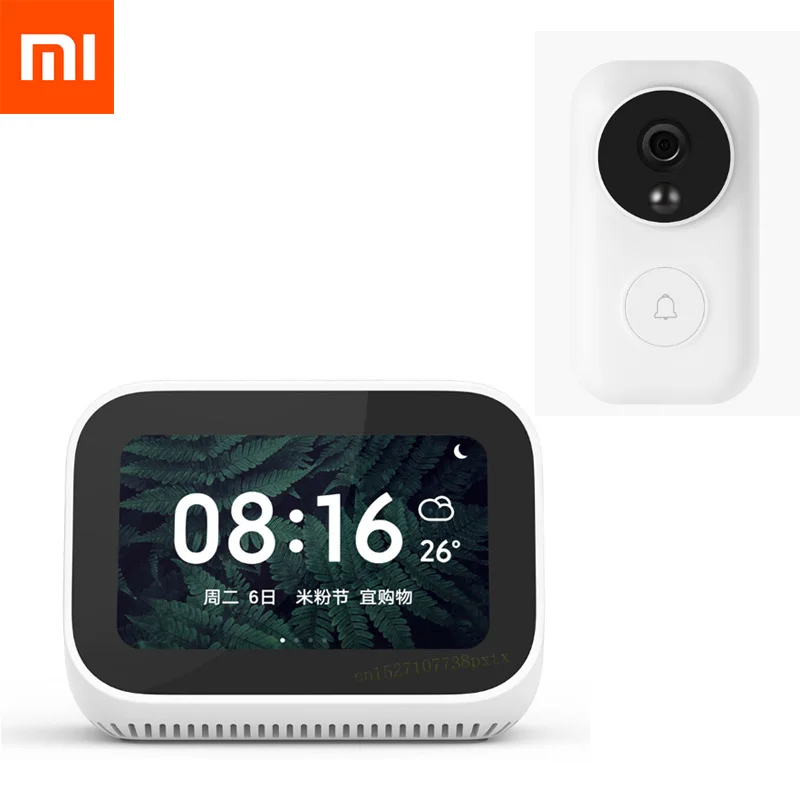 Оригинальный Xiaomi AI Mijia сенсорный экран Bluetooth 5 0 динамик цифровой дисплей