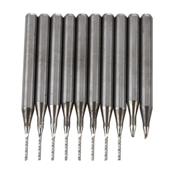 

FUNN-10 pcs Carbide PCB End Mill 0.8mm