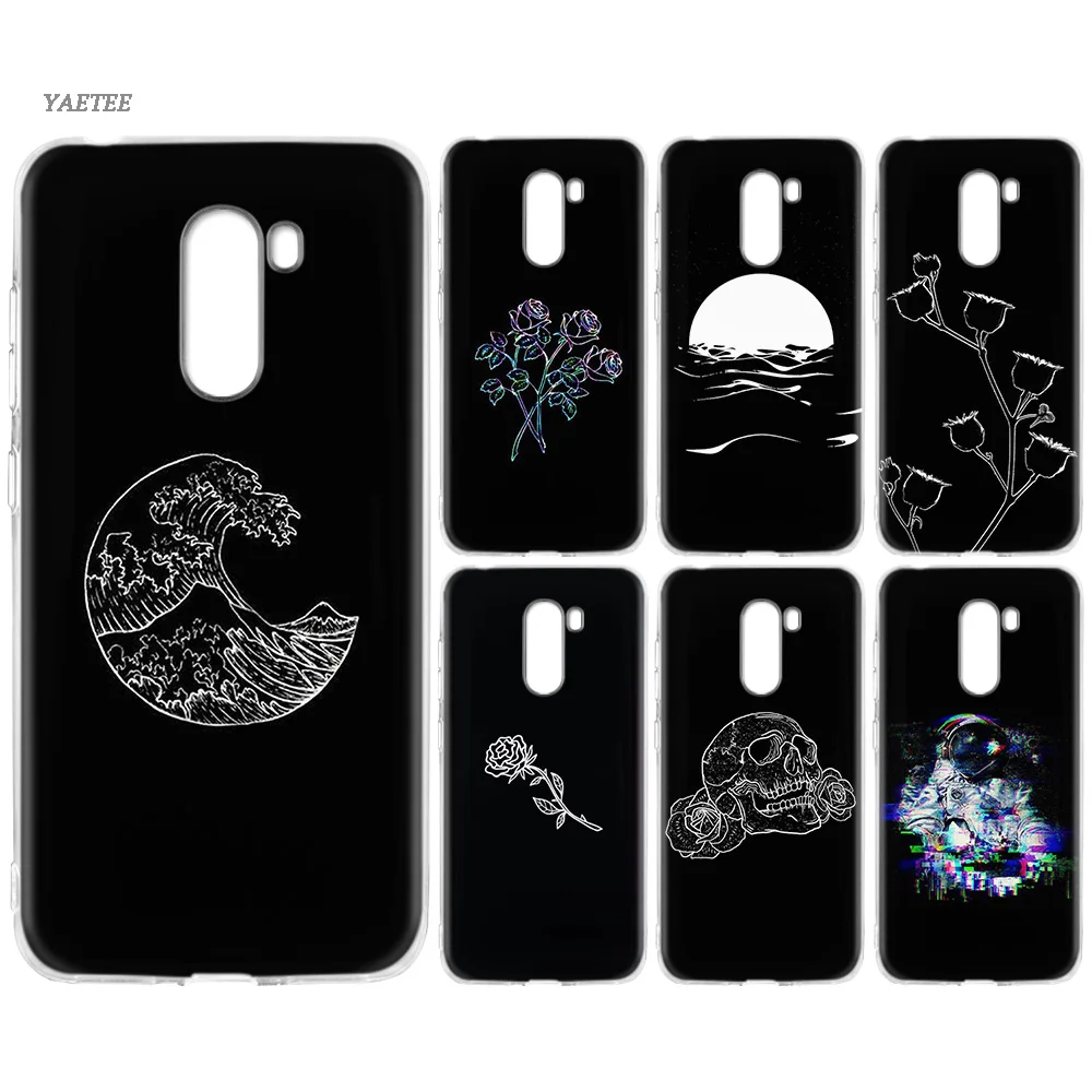 

Abstract Line Face art dark Soft TPU Bumper Case For Xiaomi Redmi Note 7 6 Pro 5 4 4X Xiomi Mi F1 S2 A2 8 Lite 9 Cover Cover