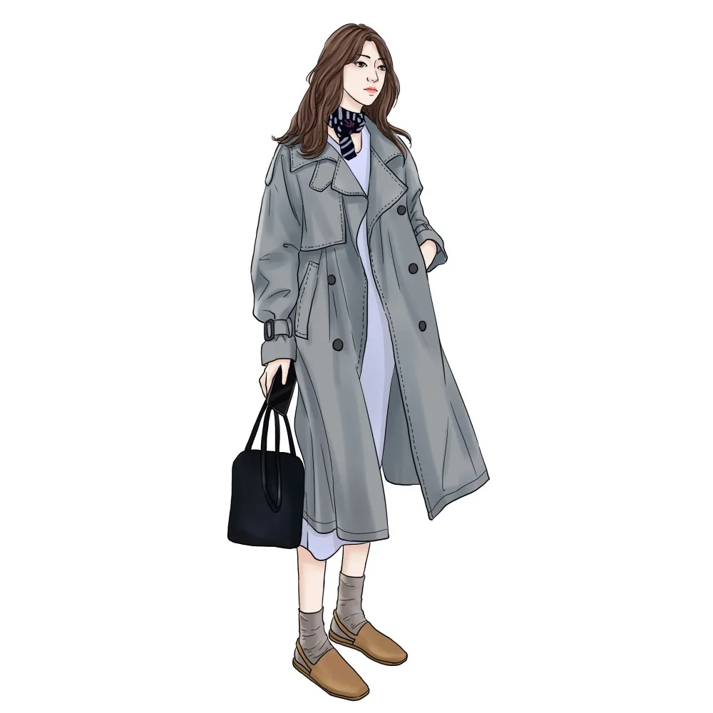 Kopen Abrigos Lente Herfst 2018 Koreaanse Mode Double Breasted Mid lange Trenchcoat Mujer Losse Riem grote size Windscherm Uitloper