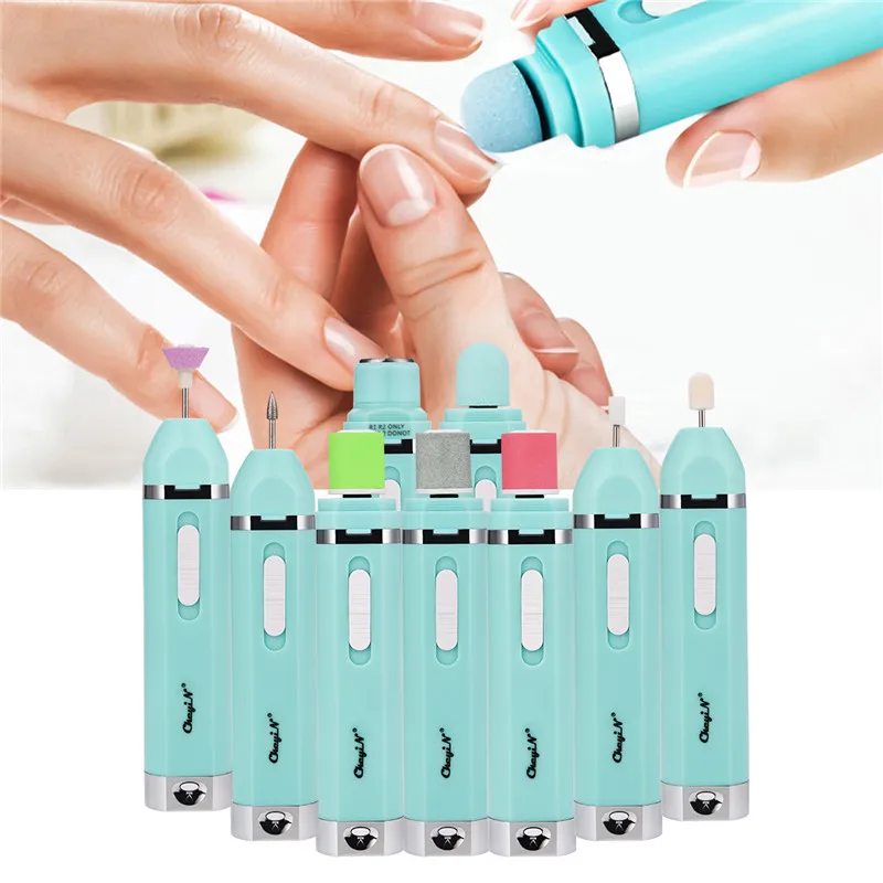 

9 In 1 Multifunctional Portable Electric Nail Tips Grinding Head Manicure Polisher Machine Manicure Tools Electric Shavers Hair
