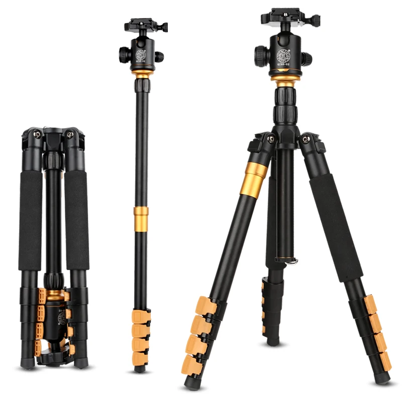 Qingzhuangshidai Newest Q570A Professional Tripod Monopod with Ball