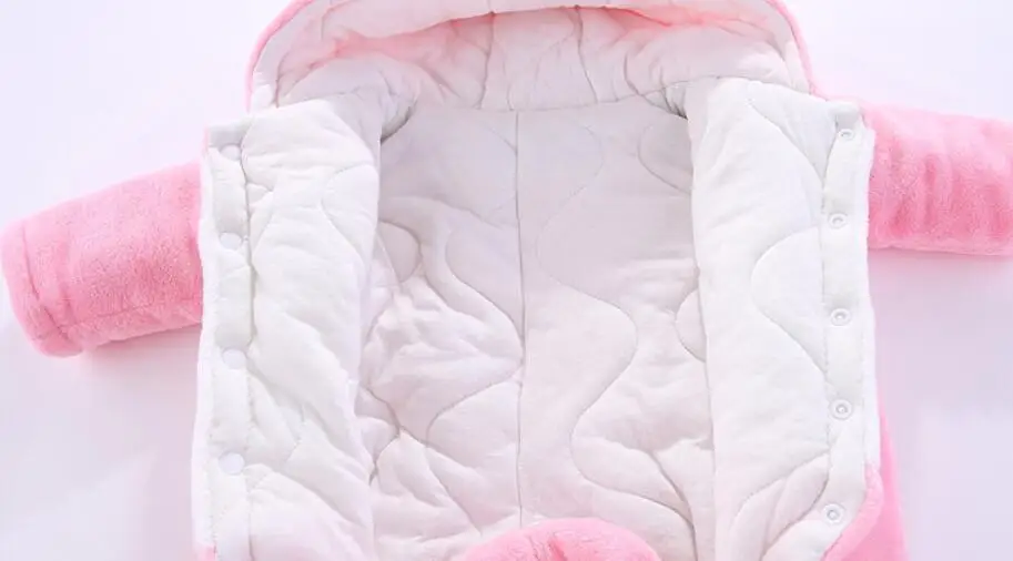 COOTELILI Winter Baby Rompers Baby Clothes Baby Winter Clothes Warm Fleece Velvet Clothing Infant Halloween Costume  (5)