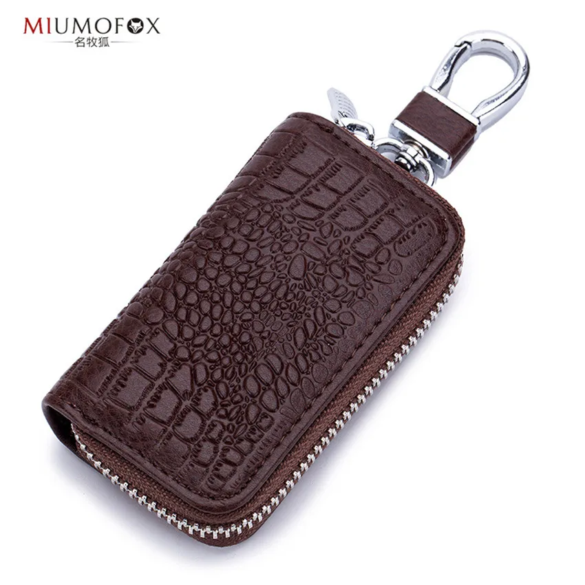 

New Alligator Car Key Holder Chain Smart Key Wallets Ring Collector Housekeeper Pocket Key Organizer Slim Drop Ship Key Wallets