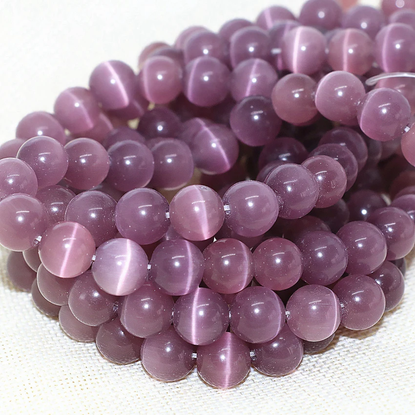 

High quality 18 colors round opal crystal cat eye loose beads 6mm stone diy women jewelry manking findings 14inch B1573