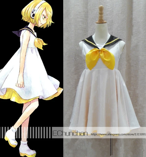 nylon material dress Kagamine VOCALOID Rin RIN Kagamine LEN Len Halloween