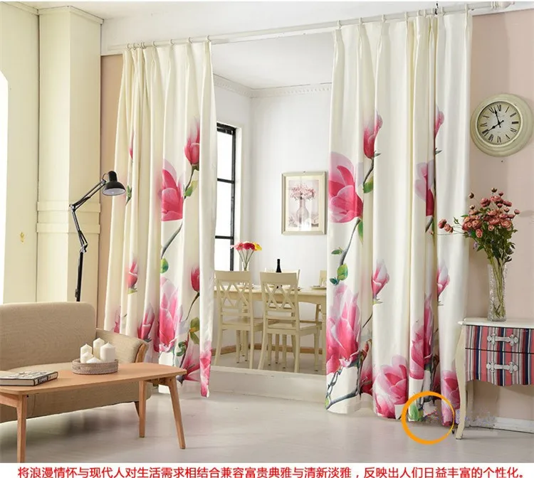 Современные пасторальные роскошные шторы с цветочным принтом для спальни, 3D затемненные шторы для гостиной, постельные принадлежности, домашний декор