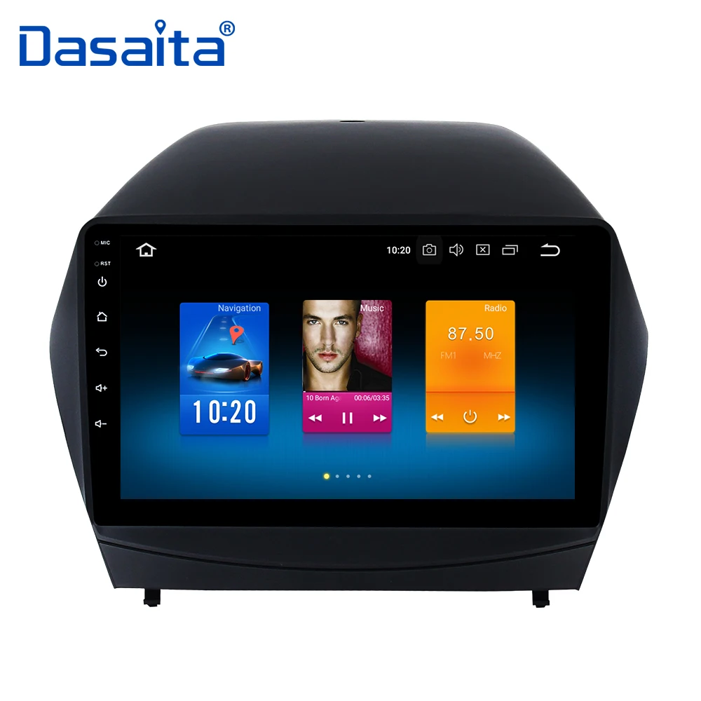 Flash Deal 9" Android 9.0 Car GPS Radio Player for Hyundai IX35 2013 2014 2015 with Octa Core 4G RAM 32G ROM Stereo GPS Navigation Headunit 1