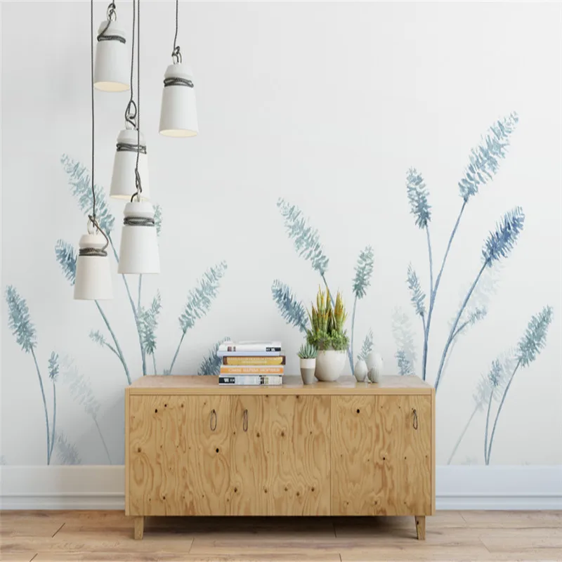 

custom modern 3d photo non-woven wallpaper wall 3d murals wall hand-painted floral floral sofa background walls home decor