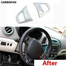 ABS хромированный детектор стильной крышки рулевого колеса Набор для отделки салона лампа рамка наклейка для Renault Captur