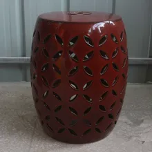 Красный Цзиндэчжэнь фарфоровый китайский садовый табурет керамический табурет для ванной табурет туалетный керамический табурет