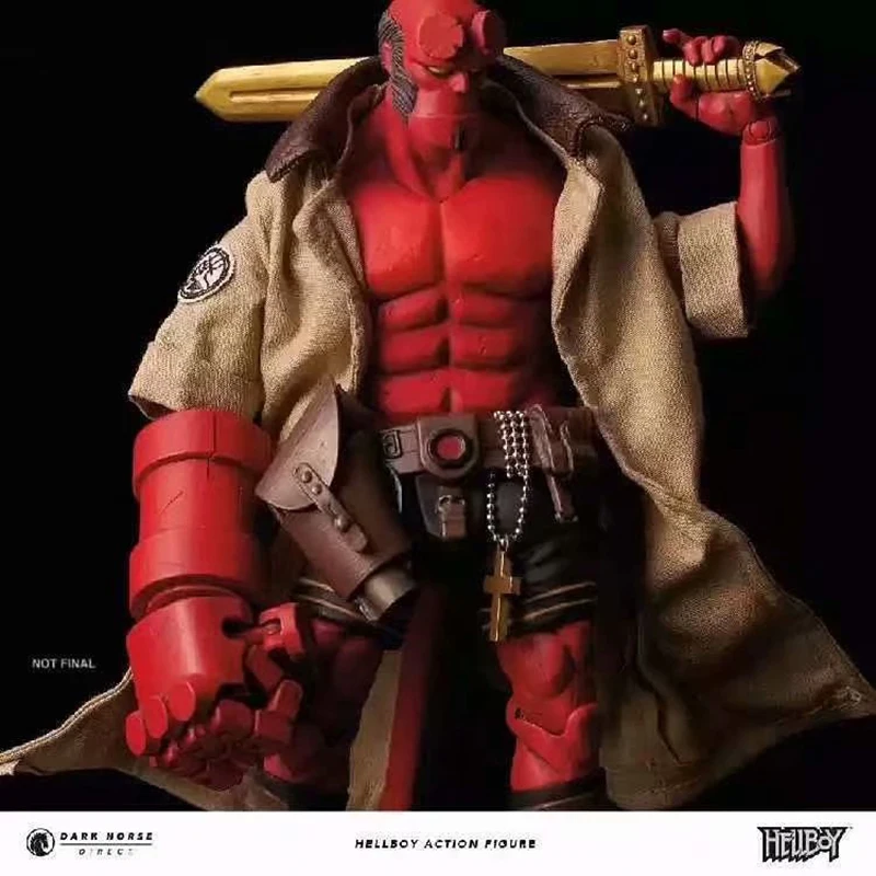 Mezco Real Clothes Can be Undress Hellboy PVC Action Figure Model Toy Doll Christmas Gift