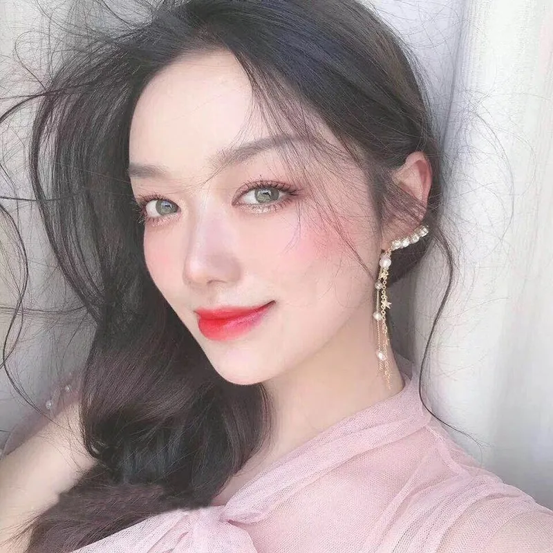 Женские длинные висячие серьги MENGJIQIAO корейские элегантные вечерние с