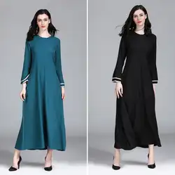 Новый мусульманский, арабский женский Абая ислам Дубаи платье мусульманский костюм Дамское Платье