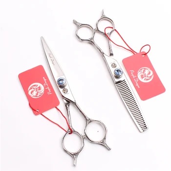 

Z9018 6" JP 440C Purple Dragon Cutting Shears Thinning Scissors Professional Hairdresser's Scissors Set of Tool Trimmer Haircuts