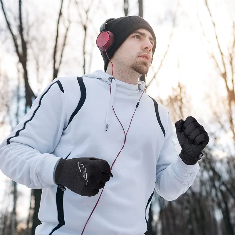 NatureHike зимние мужские и женские спортивные теплые флисовые перчатки для сенсорного экрана перчатки для альпинизма