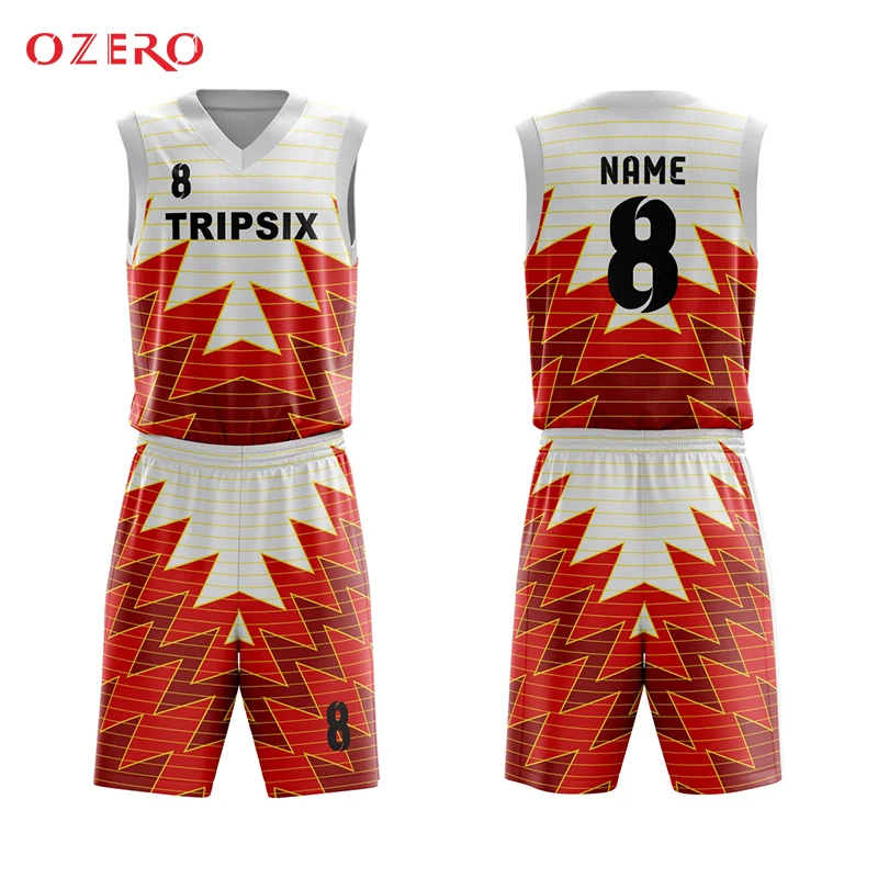 red sublimation basketball jersey