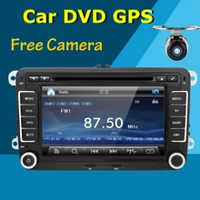 2din 7inch Car DVD GPS player For Volkswagen VW POLO PASSAT CC JETTA TIGUAN TOURAN Bora GOLF 5 6 4 Free cam Parking Sensor