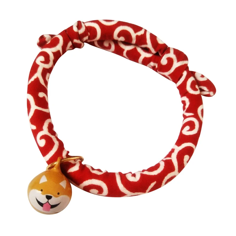 Cat Collar Baby Puppies Dog Safety Elastic Adjustable With Bell Necklace Dog Accessories Japanese Style Cat Collar Baby Puppies Dog Safety Elastic Adjustable With Bell Necklace Dog Accessories Japanese Style