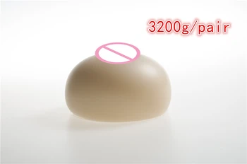 

Large Round Silicone Breast Forms H Cup 3200g/pair Transgender Drag Queen Silicone Boobs Form Fake Artificial Breast