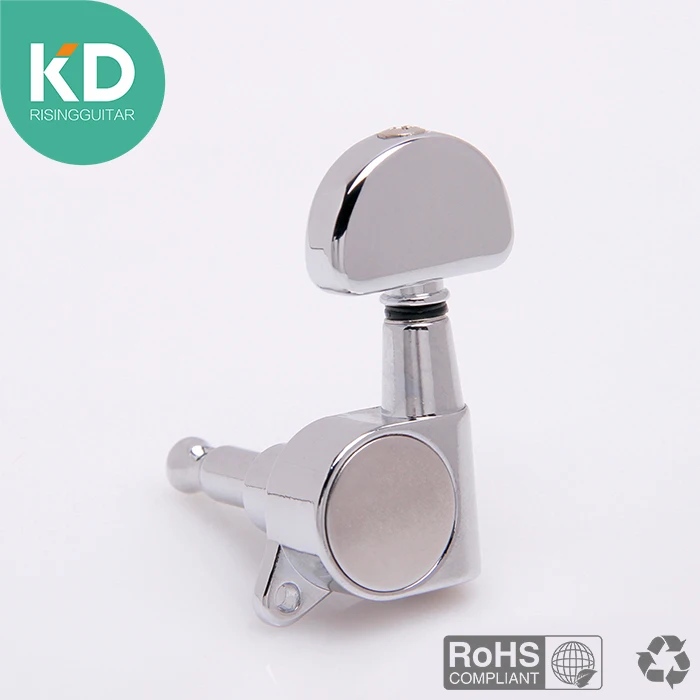 

1 PCS Half Round Electric Guitar tuning peg replacement, Acoustic Guitar machine head tuning key ratio 1:18 guitar spare parts
