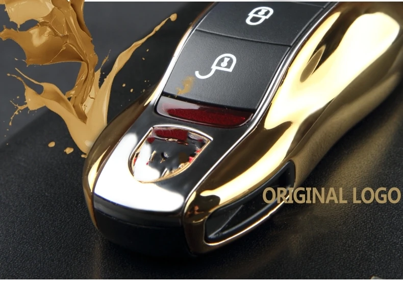 3 шт. зеркальный Красный Автомобильный Брелок дистанционного управления ключ чехол запасной чехол для ключа refit Porsche Boxster Cayman 911 Panamera Cayenne Macan