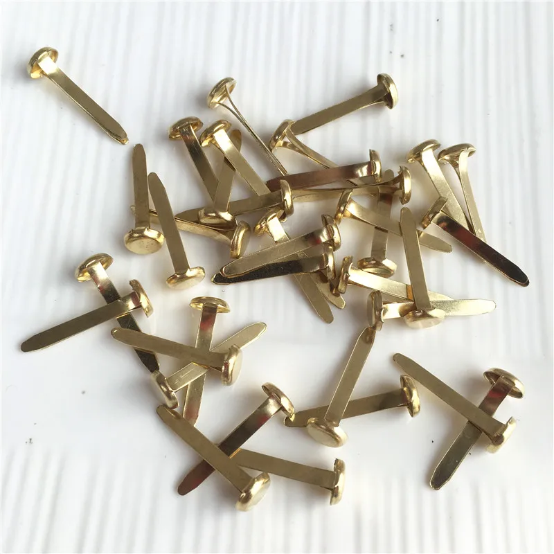 Aliexpress.com : Buy 24pcs 8*25mm Golden Iron Round Brads Scrapbooking