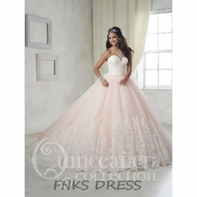 Light Pink Sweet 16 Dresses