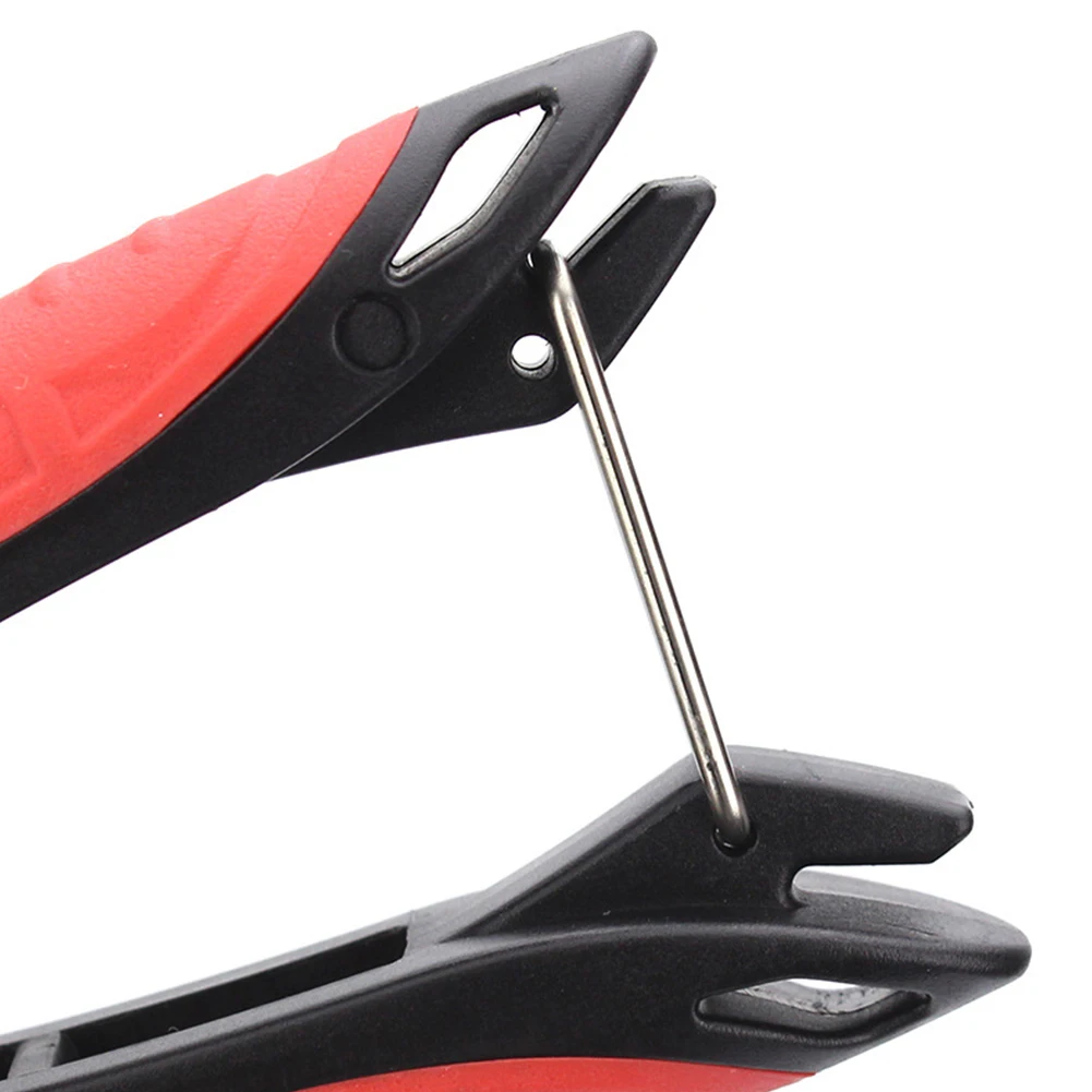 

Portable Ergonomic ABS Accessories Spring Fishing Plier Grip Non Slip Control Clamp Tackle Tool Rubber Handle Holder Grabber