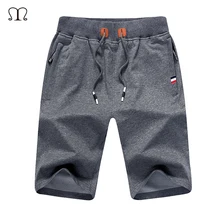 Брендовые мужские шорты с карманом на молнии 4XL, лето, однотонные мужские пляжные шорты, хлопковые повседневные мужские шорты-бермуды, мужская одежда