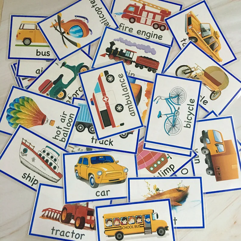 Jogos de Aprendizagem Cartões de Alfabetização Ddwe Tempo Profissão Corpo Tráfego Cognitivo Inglês Toy Kids Flash Palavra Bebê Cartão Educacional - 27 Online shopping